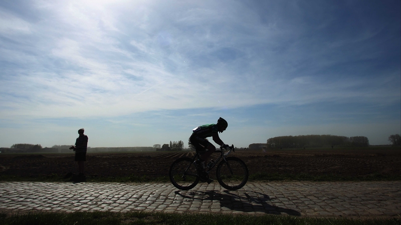 David Veilleux, seen here in the Paris-Roubaix, claimed the biggest success of his career by winning stage one of Criterium du Dauphine
