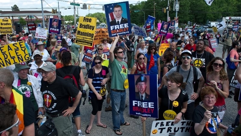 Bradley Manning's supporters hail him as a whistle-blowing hero and a political prisoner