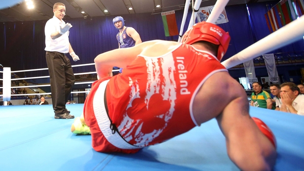 Joe Ward suffered the injury with just 20 seconds left on the clock