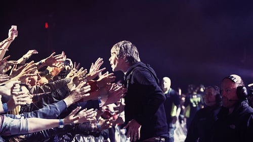 Ian Brown hits the front row ahead of The Stone Roses' gig at Heaton Park