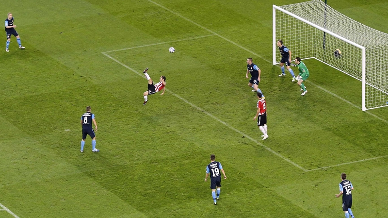 Derry City beat St Patrick's Athletic in last year's decider