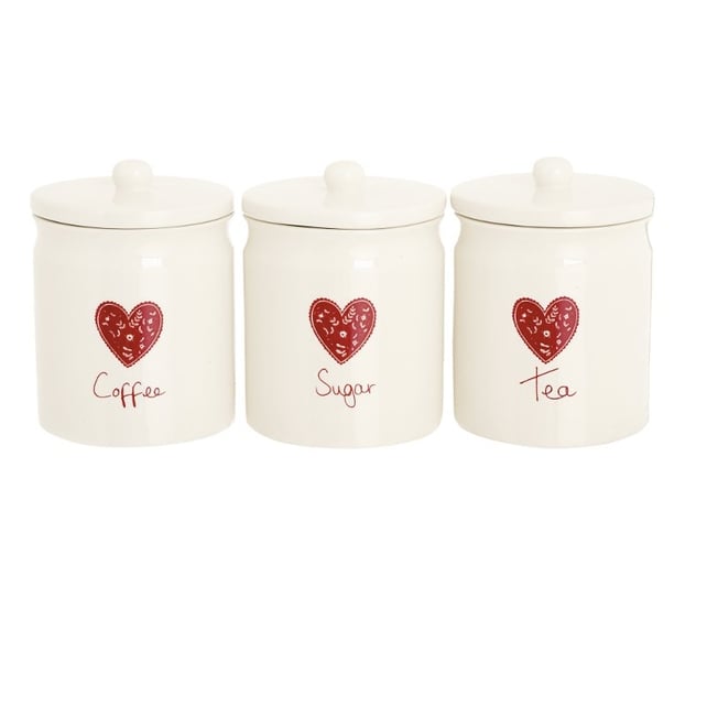 At Home With Ashley Thomas storage jars €13 each, available from Debenhams.