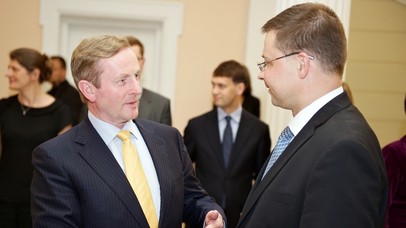 The Taoiseach met the Latvian Prime Minister Valdis Dombrovskis
