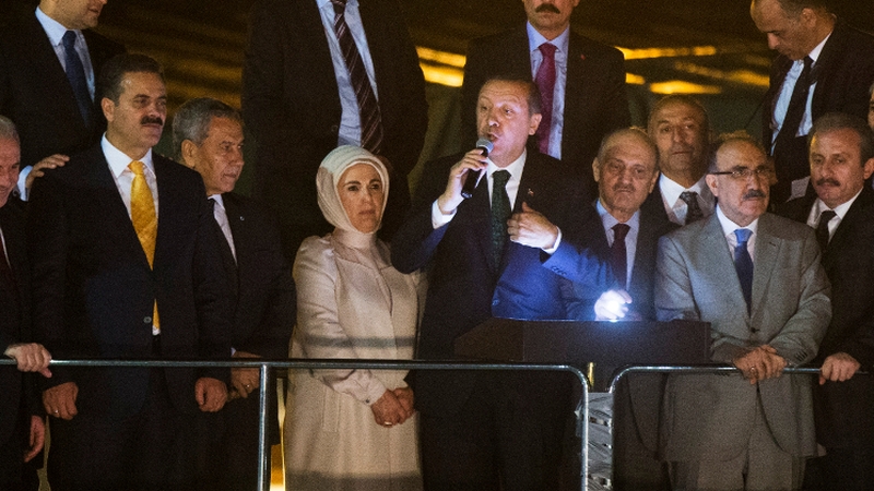 Recep Erdogan told supporters that terror groups were manipulating protests against him