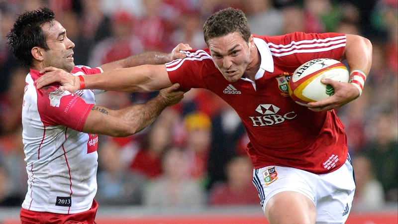 George North in determined mood