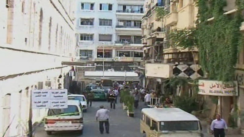 Two bombs exploded in a central Damascus square