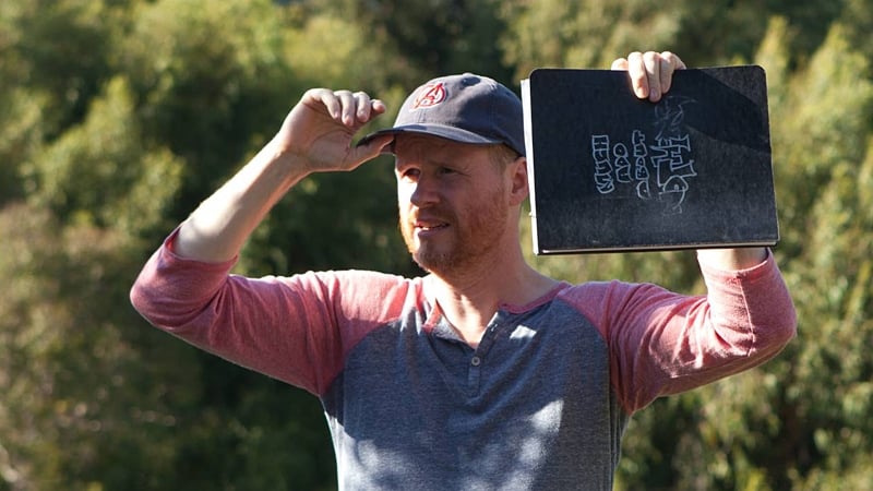 Joss Whedon on the set of his new film, the adaptation of Much Ado About Nothing