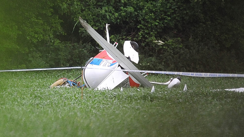 Two men walked from the wreckage following the crash