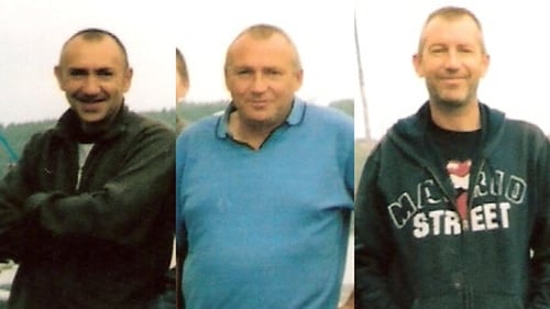 The bodies of Shane, Paul and Kenny Bolger were recovered from Tramore Bay