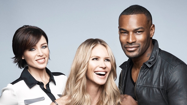 BINTM host Elle Macpherson and judges Dannii Minogue and Tyson Beckford