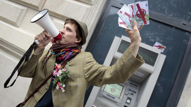 Fake bank notes were used in a protest against tax havens in the run-up to the 2011 Deauville G8 summit in France