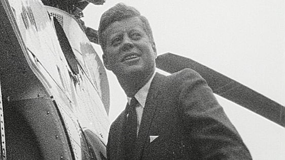 President Kennedy leaves US ambassador's residence in Dublin