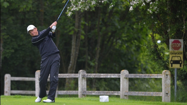 Tjaart van der Walt on the 16th tee