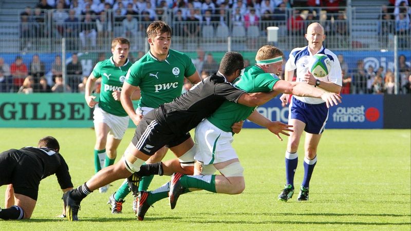 Dan Leavy gets the ball away just in time