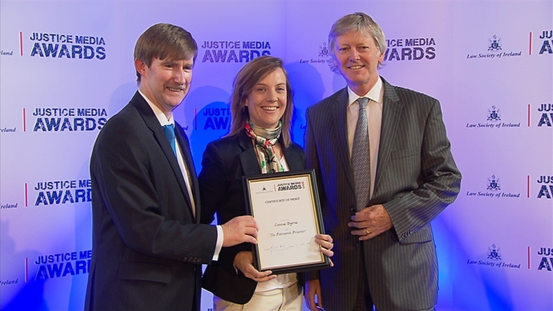 RTÉ multimedia journalist Louise Byrne won a merit award for her previous role at 98FM for her radio reports The Patriarch Prisoner