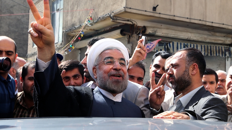 Hassan Rouhani won enough votes to claim victory outright