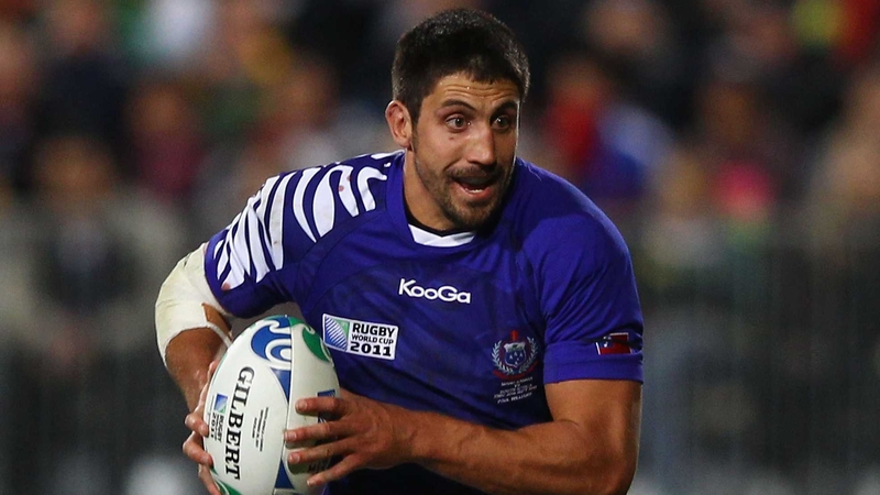 Samoa captain Paul Williams crossed the line first