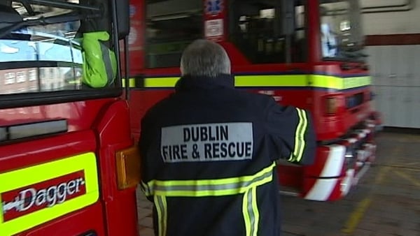 Firefighters were called to the house in Crumlin at around 2.40am