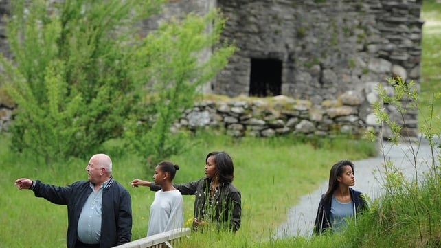 George McClafferty points out some of the interesting features of the site
