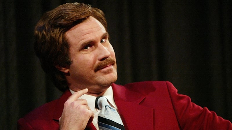 Will Ferrell as Ron Burgundy in Anchorman