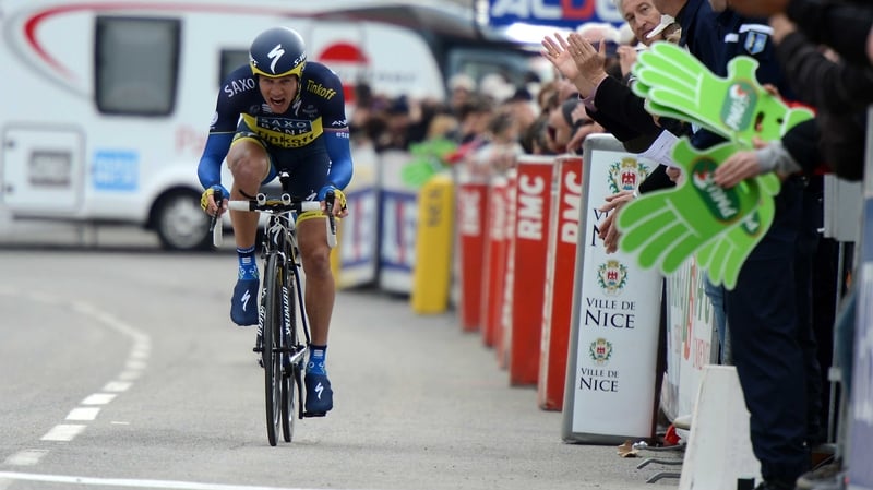 Nicolas Roche in action in the Paris-Nice last March