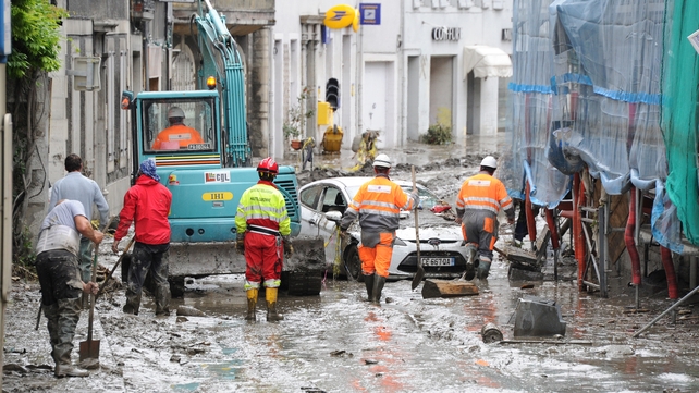 Heavy machinery was used in the clean-up