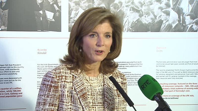 Caroline Kennedy has taken part in a number of ceremonies celebrating her ancestral links