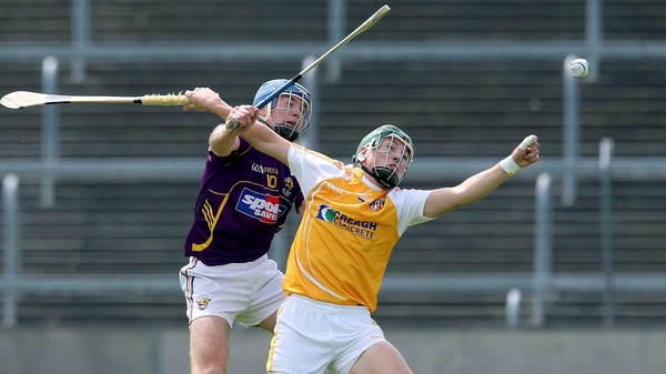 Paul Shiels (L) scored Wexford's goal