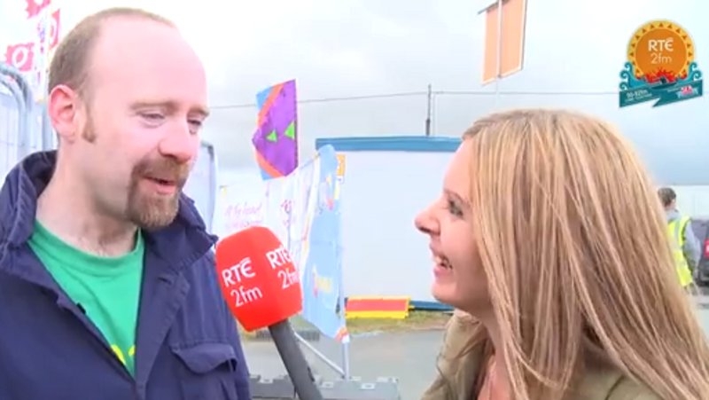 Jenny chats to Mr. Scruff at Sea Sessions