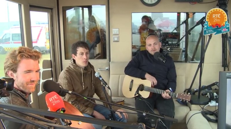 The Milk stop by the RTÉ 2FM Roadcaster for a chat with Paddy McKenna