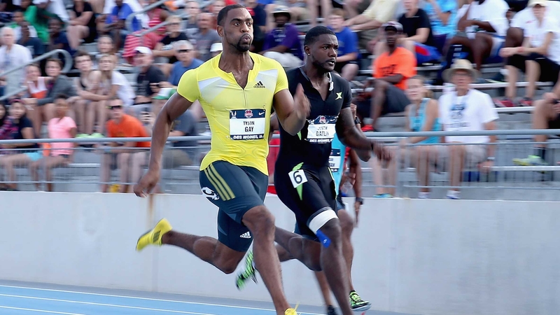 Tyson Gay has won the 100m and 200m at the United States National Outdoor Championships