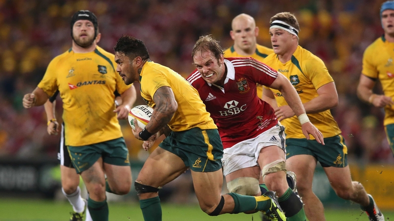 Digby Ioane in action for Australia against the Lions