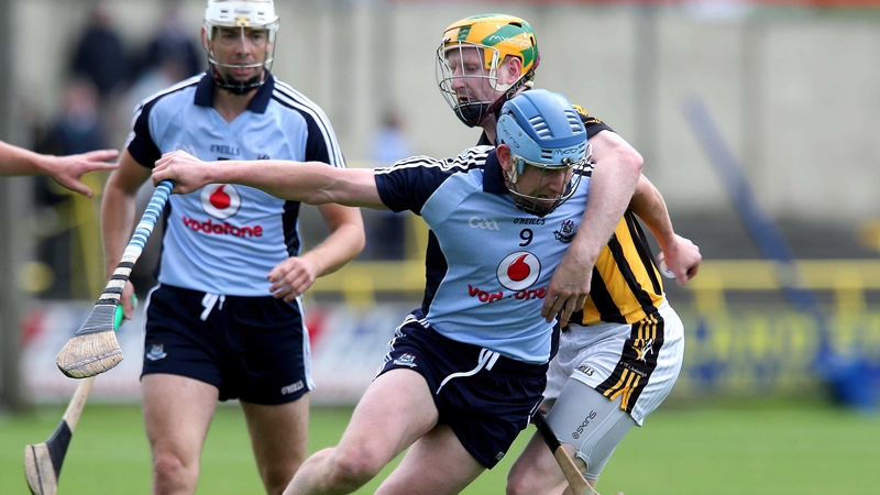 Kilkenny's Riche Power clashes with Joey Boland of Dublin