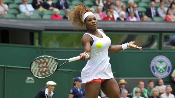 Serena Williams stormed into the third round at Wimbledon