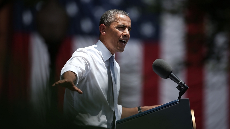 Barack Obama made the announcement at Georgetown University in Washington DC