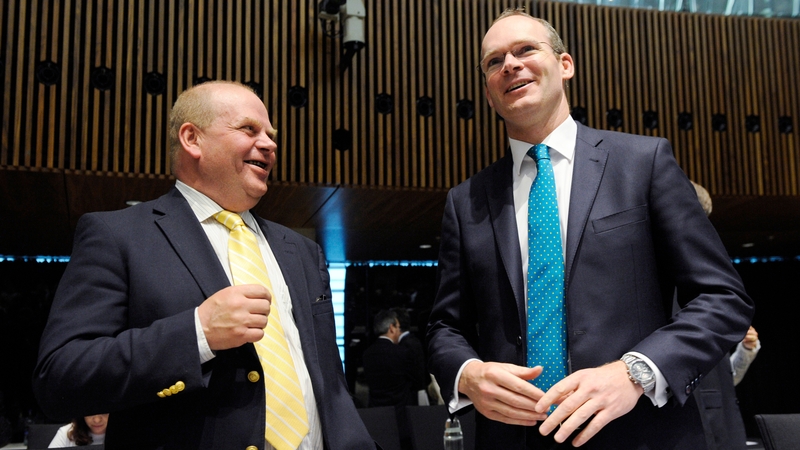 Swedish Agriculture Minister Eskil Erlandsson and Simon Coveney share a joke at talks in Luxembourg earlier this week