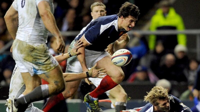 Yannick Jauzion in action during the Six Nations against England at Twickenham Stadium in 2011