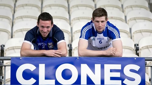 Cavan's Ronan Flanagan and Darren Hughes of Monaghan pictured at St Tiernach's Park ahead of their semi-final clash