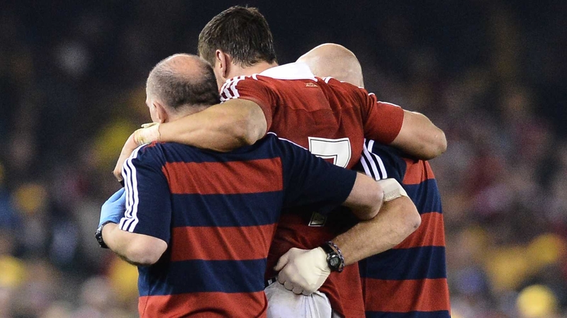 The Lions now decamp to the Queensland surfers' resort of Noosa but Warburton will stay in Melbourne until tomorrow