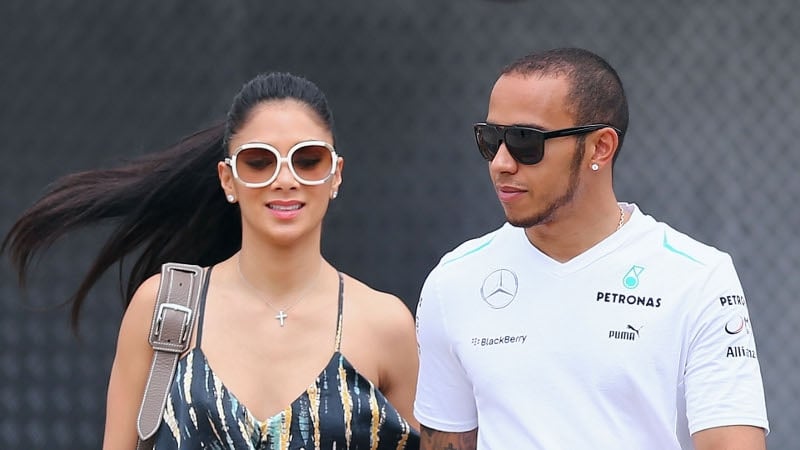 Nicole Scherzinger and Lewis Hamilton
