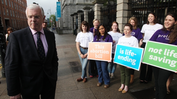 Four Fine Gael TDs, including Peter Mathews (above) voted against the bill