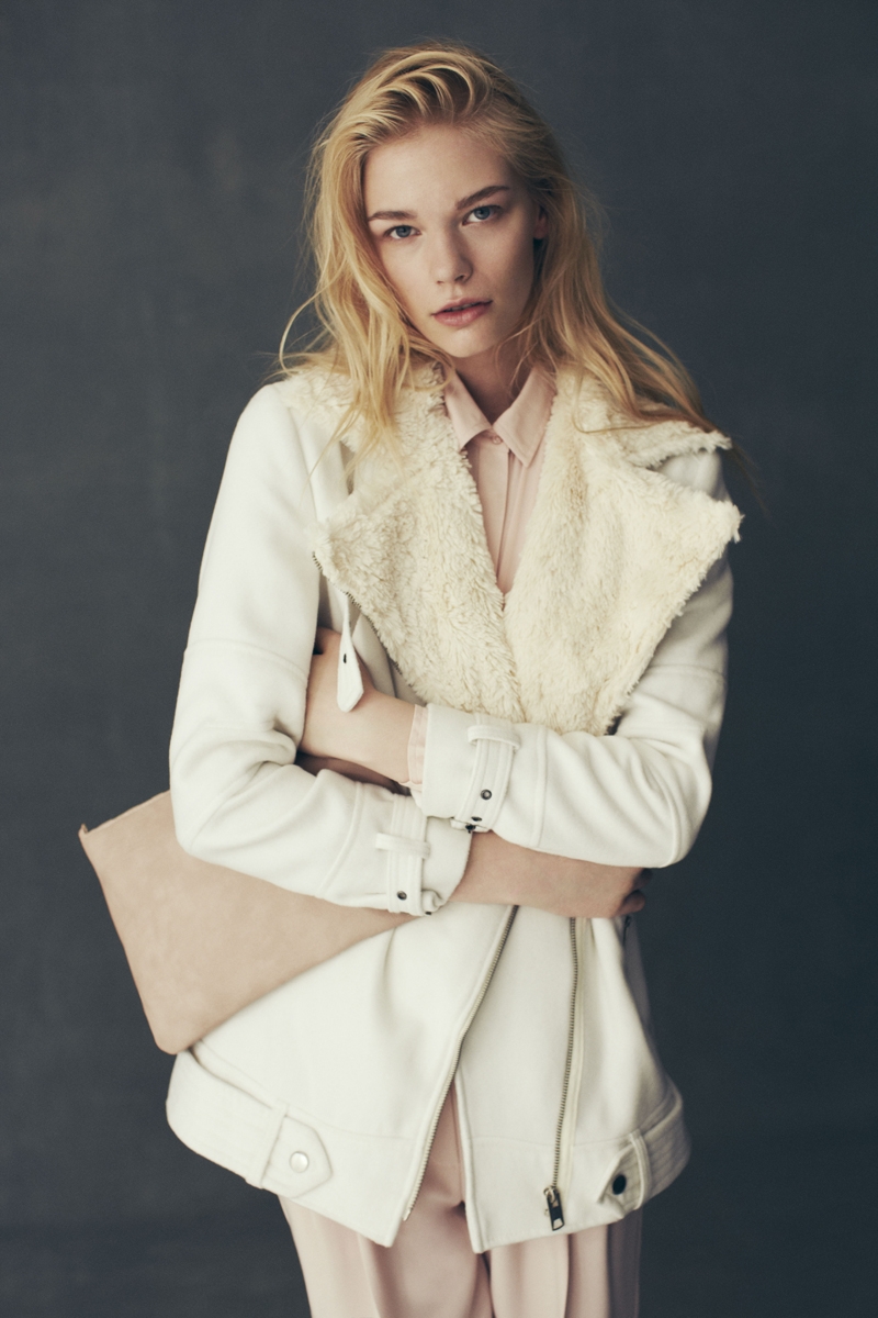 Cream Aviator Jacket €40, Blouse €10, Trousers €17, Bag €5 in stores from August