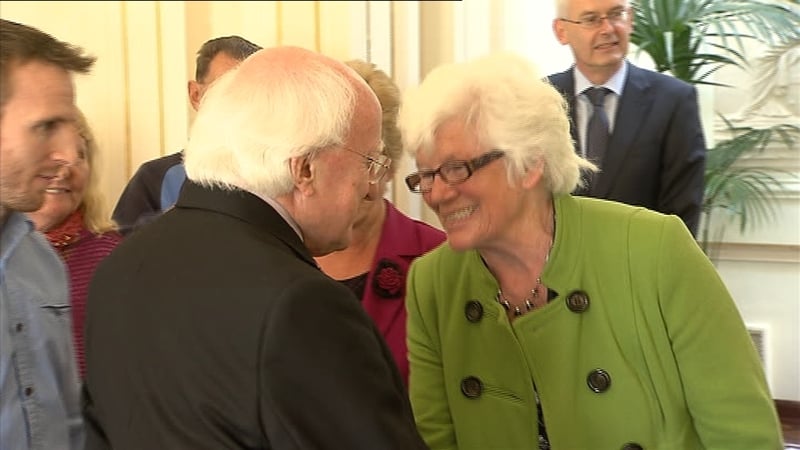 President Michael D Higgins has met with a group of Magdalene Laundry survivors in Áras an Uachtarán