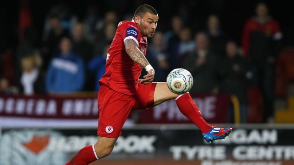 Anthony Elding scored twice for the Bit o' Red