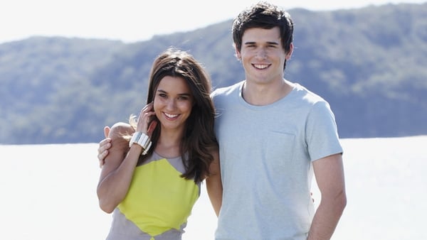 Home and Away: Charles Cottier as Dex and Rhiannon Fish as April