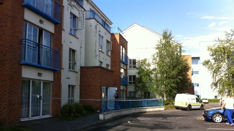 The apartment block at Thornfield Square is being treated as a crime scene