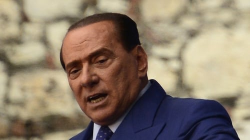 Silvio Berlusconi said Mr Alfano's decision to form a new bloc had 'caused him a lot of pain' prompting members of his audience to yell 'traitors'