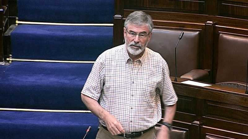Gerry Adams accused Micheál Martin of 'weasel words'