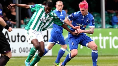 Ismahil Akinade was on the mark twice for Bray in this absorbing clash
