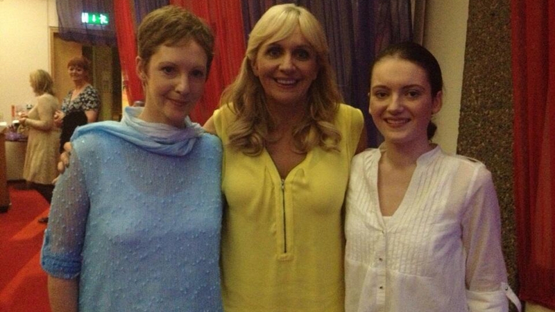 Miriam O'Callaghan with Jordan Egan and her mum Karen